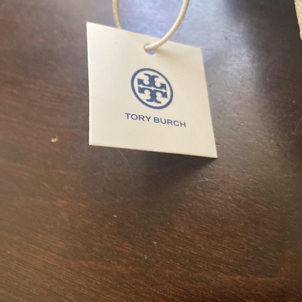 NWT Tory Burch white cosmetic small Make UP Bag - Picture 2 of 6